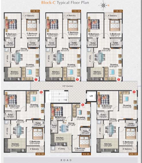 Green Planet Floor Plan C-Block